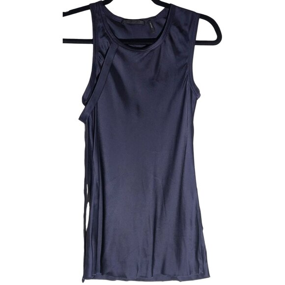 Helmut Lang Women’s Top Navy XS Minimalist Chic Normcore Athleisure Quiet Luxury - Picture 5 of 12